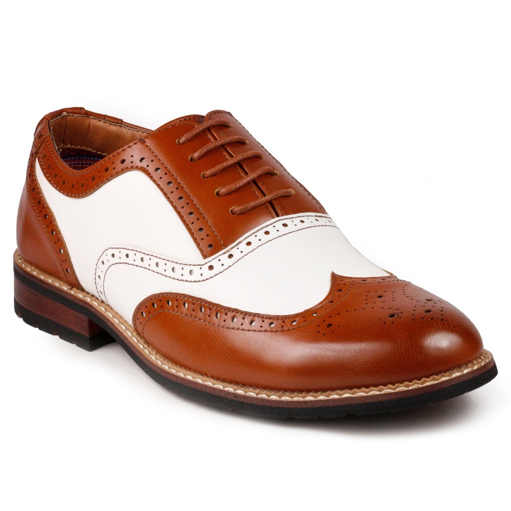 Metrocharm MC315 Tan Men's Lace Up Oxford Shoe